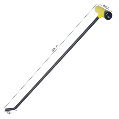 Alavanca/Cambão 11mm x 60cm 1 Dobra Ponta Rosca