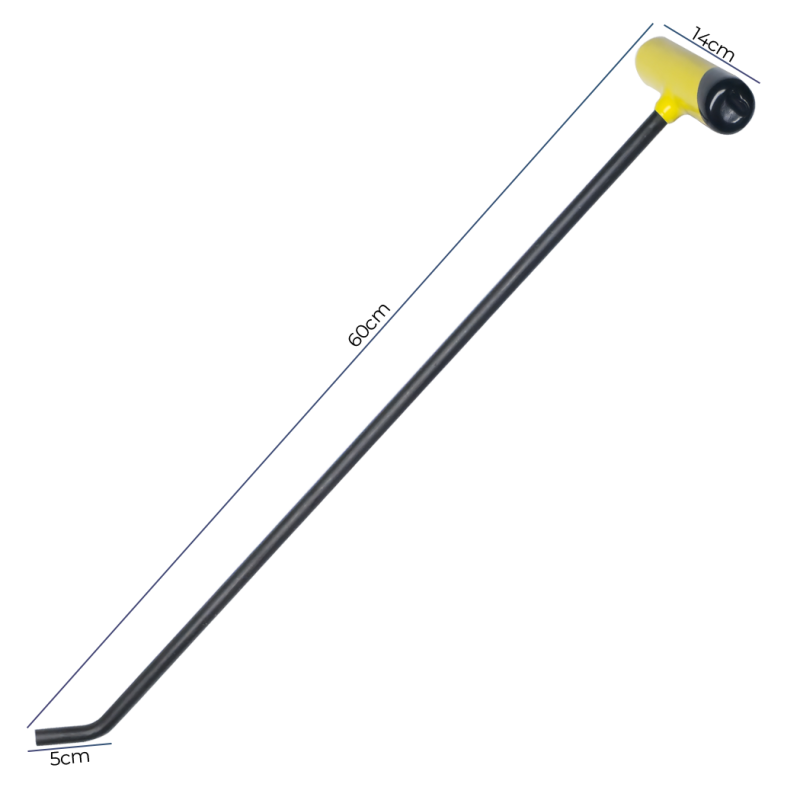 Alavanca/Cambão 11mm x 60cm 1 Dobra Ponta Rosca