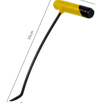 Capô Direita Curva Alumínio 6mm x 35cm N1