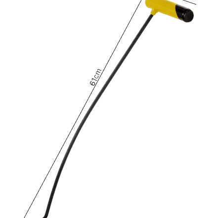 Capô Direita Curva Alumínio 6mm x 61cm N3