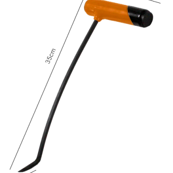 Capô Direita Curva Alumínio 7mm x 35cm N1