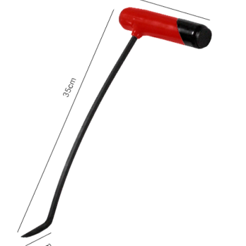 Capô Direita Curva Alumínio 8mm x 35cm N1