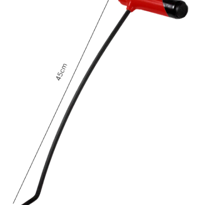 Capô Direita Curva Alumínio 8mm x 45cm N2