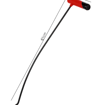 Capô Direita Curva Alumínio 8mm x 61cm N3