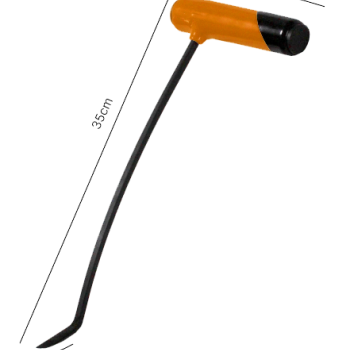 Capô Direita Curva Ponta Chata 7mm x 35cm N1