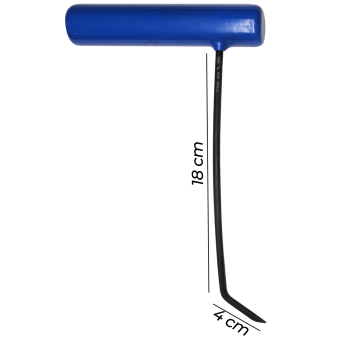 Capo Esquerda Curva Alumínio 5mm x 21cm N1