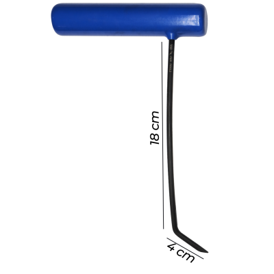 Capo Esquerda Curva Alumínio 5mm x 21cm N1