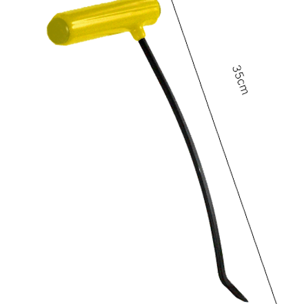 Capô Esquerda Curva Alumínio 6mm X 35cm N1