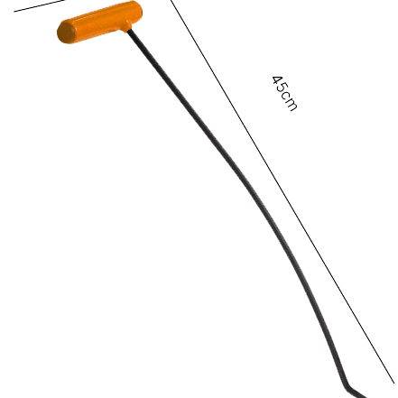 Capô Esquerda Curva Alumínio 7mm x 45cm N2