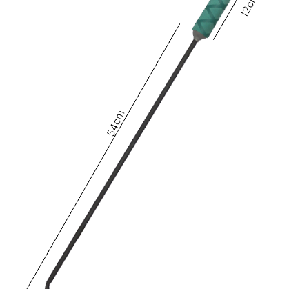 Espeto Para Alumínio 7mm x 54cm N2