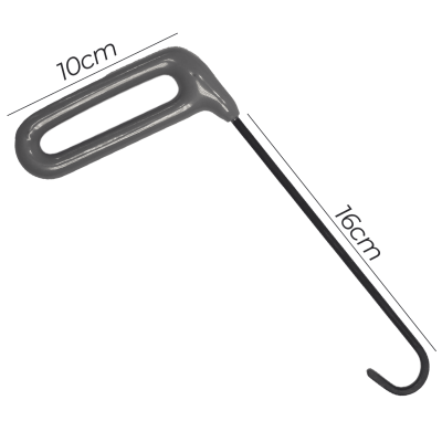 Gancho de Porta 4mm x 20cm N1