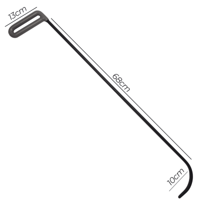 Gancho de Porta 9mm x 78cm N6