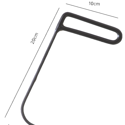 Gancho de Porta Ponta Agulha 5mm x 22cm N1