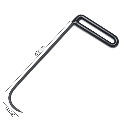 Gancho de Porta Ponta Agulha 7mm x 45cm N3