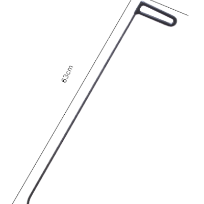 Gancho de Porta Ponta Agulha 8mm x 63cm N4