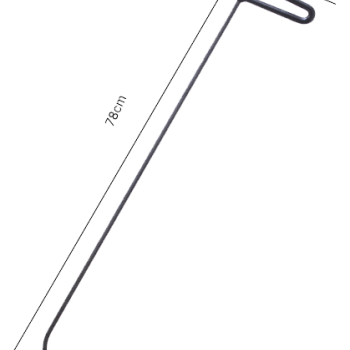 Gancho de Porta Ponta Agulha 9mm x 78cm N5