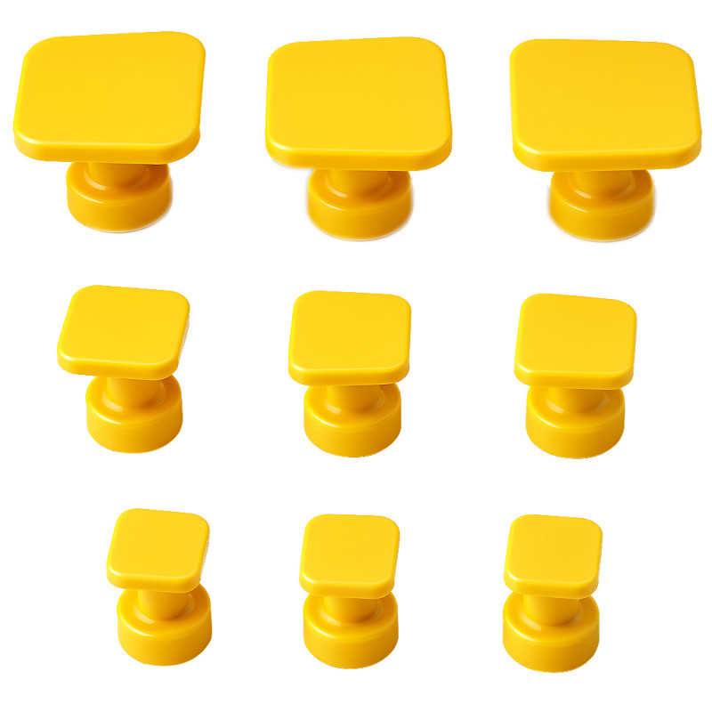 Kit com 9 ventosas de cola quente quadradas