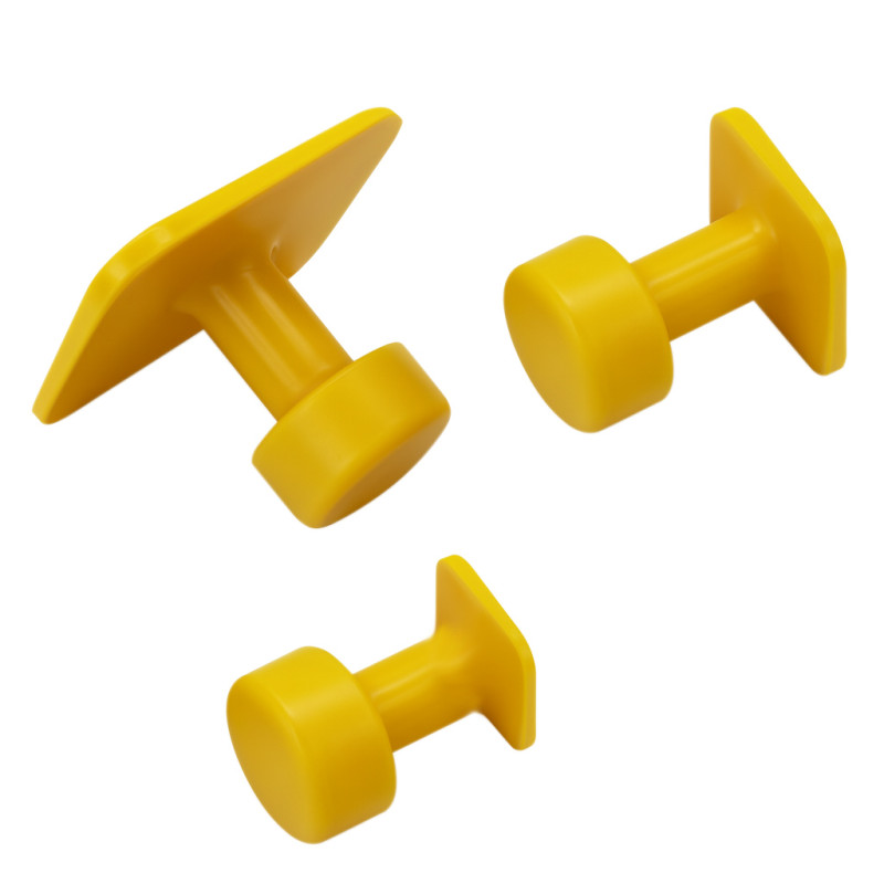 Kit com 9 ventosas de cola quente quadradas