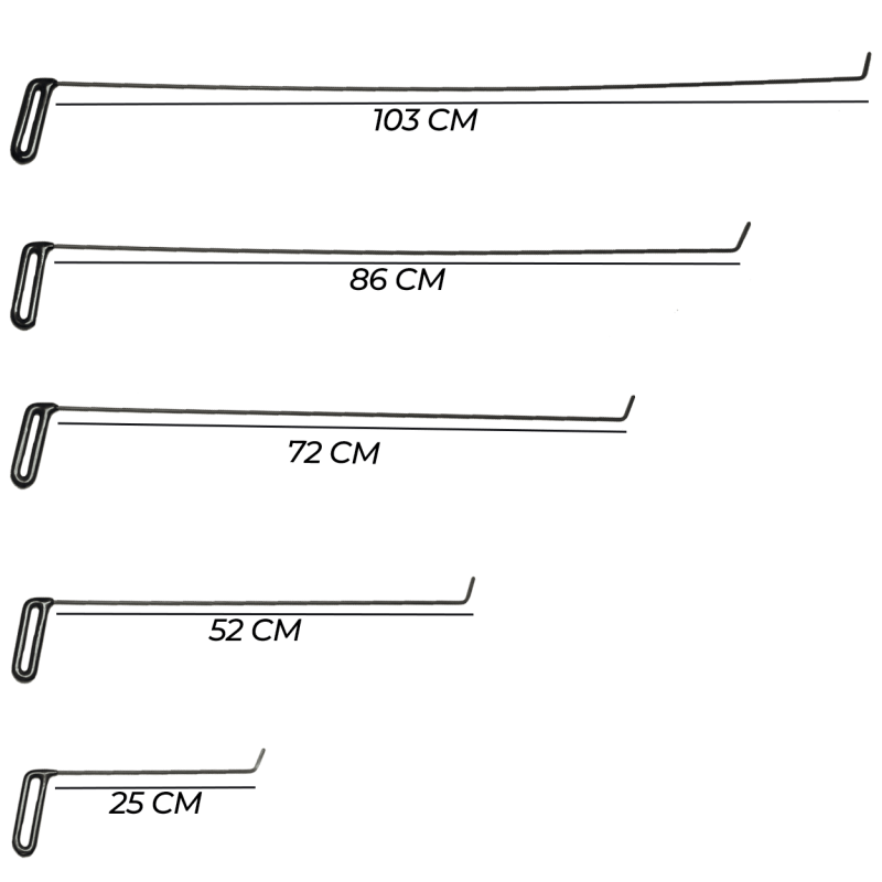 Kit Haste Arame - 5mm - 5 Peças