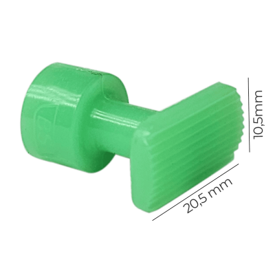 Ventosa Cola Quente Retangular 20MM - CQ06