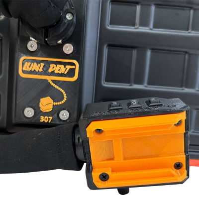 Luminária injetada Lumident Pró 20x50cm