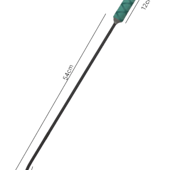 Espeto Agulha Ponta Fina 7mm x 54cm N2