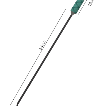 Espeto Para Alumínio 7mm x 54cm N2