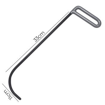 Gancho de Porta 5mm x 21cm N8