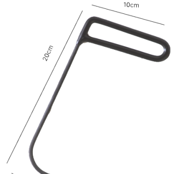 Gancho de Porta Ponta Agulha 5mm x 22cm N1